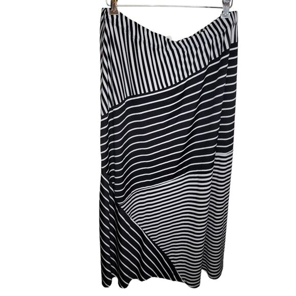 Ny Collection multi stripe maxi skirt size 1x - Picture 1 of 5